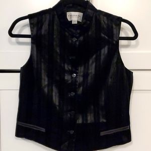 Gorgeous vintage Emanuel Ungaro black vest USA 6